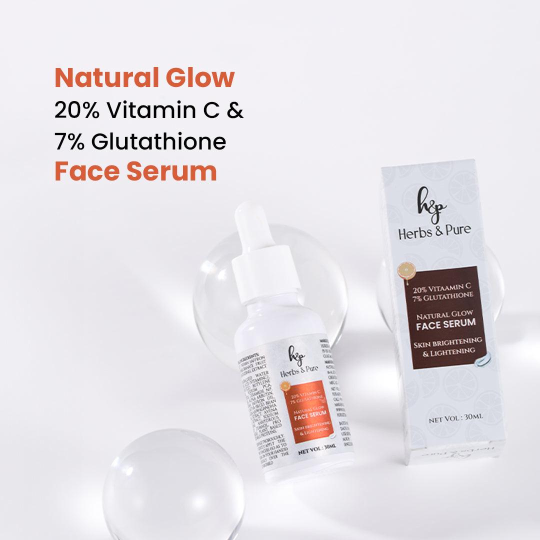 20% Vitamin C & 7% Glutathione Face Serum Herbs & Pure 20% Vitamin C & 7% Glutathione Face Serum Herbs & Pure