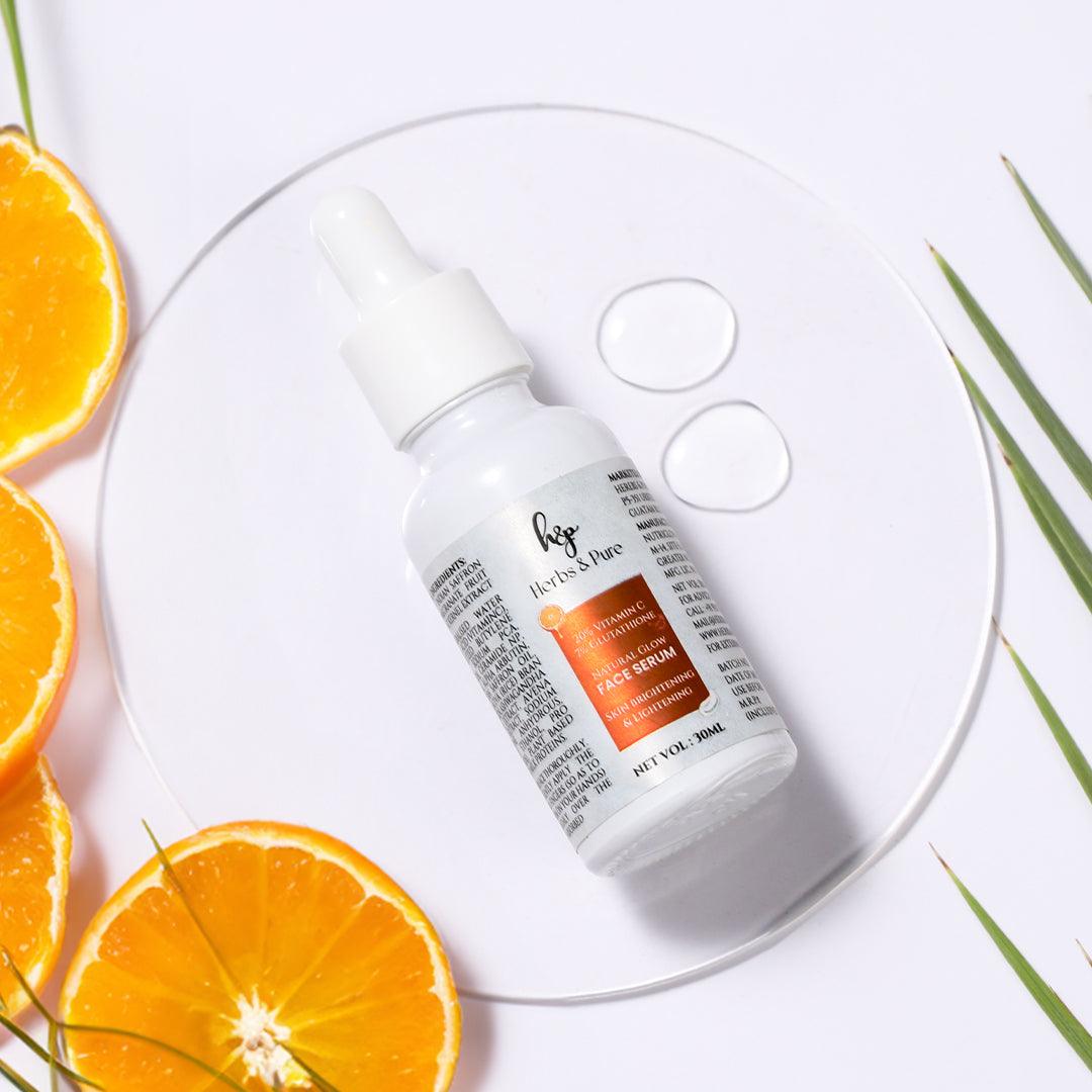 20% Vitamin C & 7% Glutathione Face Serum Herbs & Pure 20% Vitamin C & 7% Glutathione Face Serum Herbs & Pure