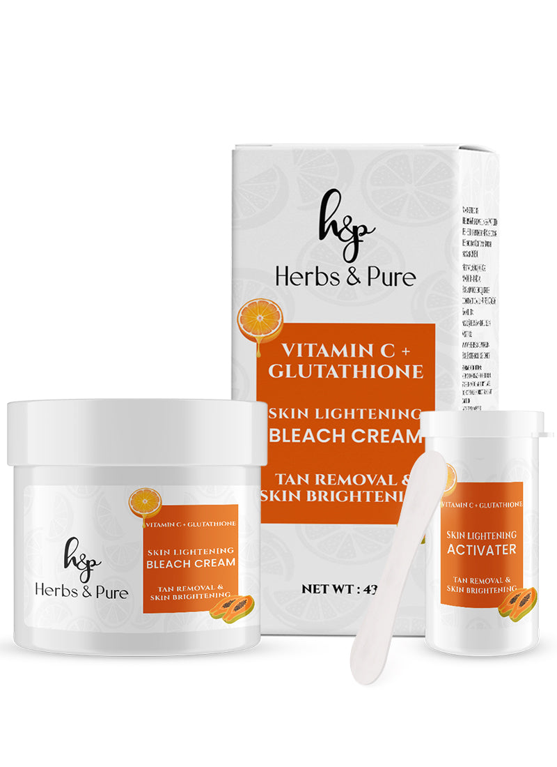 Skin Lightening Bleach Cream with Vitamin C & Glutathione - 43 Gm